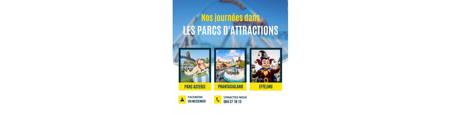 Parcs d'attractions en 1 Jour